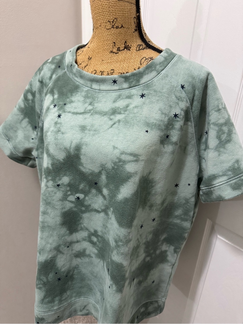Tie Dye Star Short Sleeve Sweatshirt